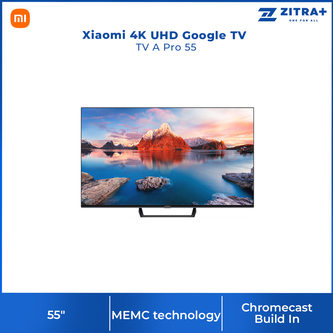 Xiaomi 43" / 55" / 65" 4K UHD Google TV | TV A Pro 43 / TV A Pro 55 / TV A Pro 65 | Wide Color Gamut 4K Display with Dolby Vision® | Google TV with 2 Year Warranty
