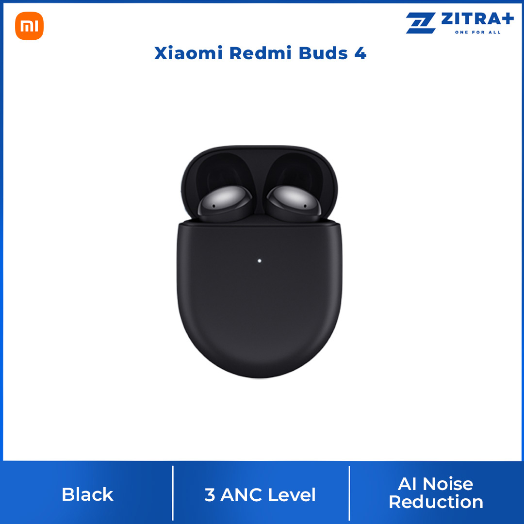 Xiaomi Redmi Buds 4 | AI Noise Reduction | Dual Transparency Mode | Brilliantly Rich Sound | Touch Control | ANC Mode | Buds with 1 Year Warranty