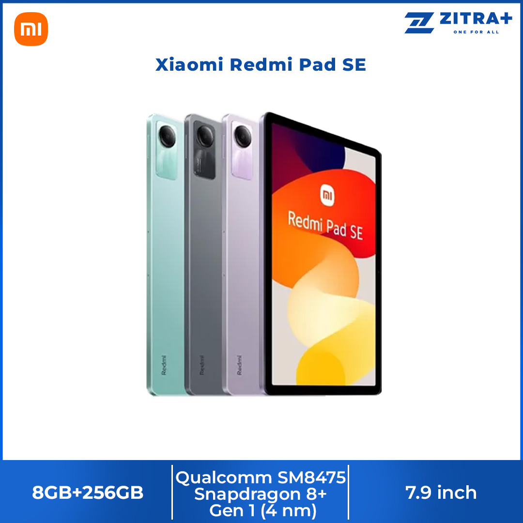 Xiaomi Redmi Pad SE 8GB+256GB | 11"FHD+ Eye-Care Display | 8000mAH (typ) Large Battery | 8MP Main Camera | Tablet with 1 Year Warranty