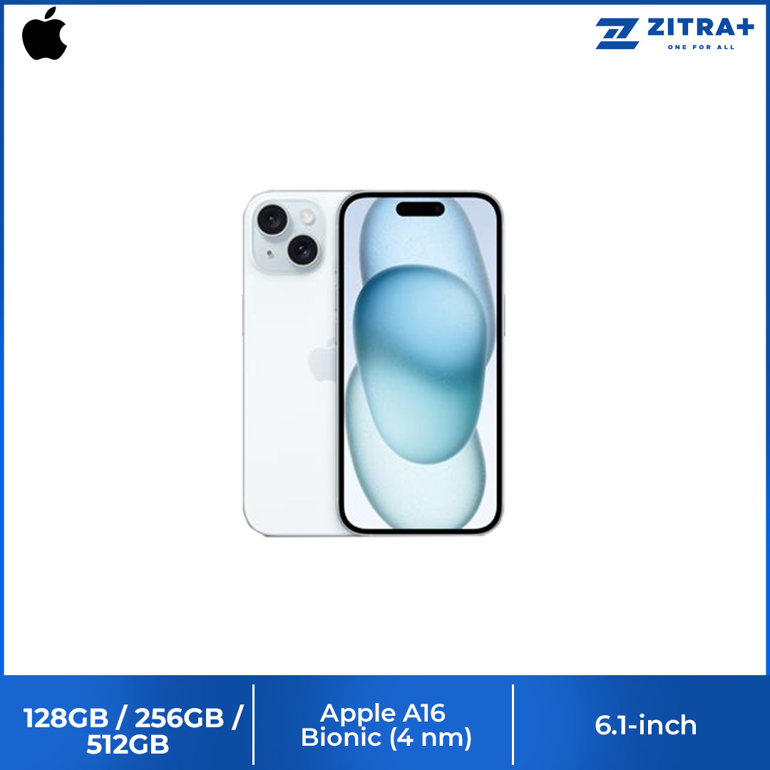 (Pre-Order Start 22.09.2023) Apple iPhone 15 | 6.1" Super Retina XDR OLED Display | 48MP Main Camera | A16 Bionic Chip | USB-Compatible | Crash Detection | Smartphone with 1 Year Warranty