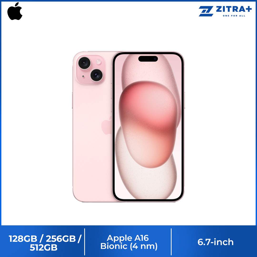 (Pre-Order Start 22.09.2023)  Apple iPhone 15 Plus | 6.7" Super Retina XDR OLED Display | 48MP Main Camera | A16 Bionic Chip | USB-Compatible | Crash Detection | Smartphone With 1 Year Warranty