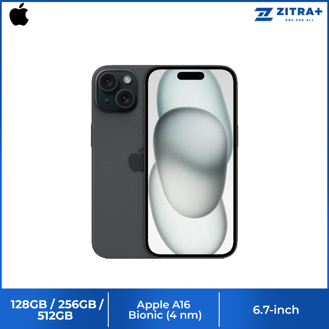 (Pre-Order Start 22.09.2023)  Apple iPhone 15 Plus | 6.7" Super Retina XDR OLED Display | 48MP Main Camera | A16 Bionic Chip | USB-Compatible | Crash Detection | Smartphone With 1 Year Warranty