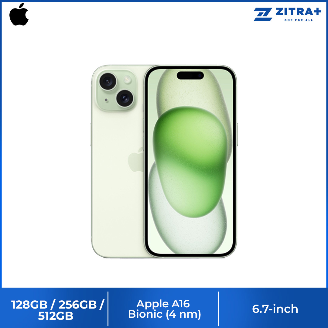 (Pre-Order Start 22.09.2023)  Apple iPhone 15 Plus | 6.7" Super Retina XDR OLED Display | 48MP Main Camera | A16 Bionic Chip | USB-Compatible | Crash Detection | Smartphone With 1 Year Warranty