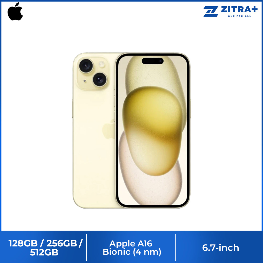 (Pre-Order Start 22.09.2023)  Apple iPhone 15 Plus | 6.7" Super Retina XDR OLED Display | 48MP Main Camera | A16 Bionic Chip | USB-Compatible | Crash Detection | Smartphone With 1 Year Warranty