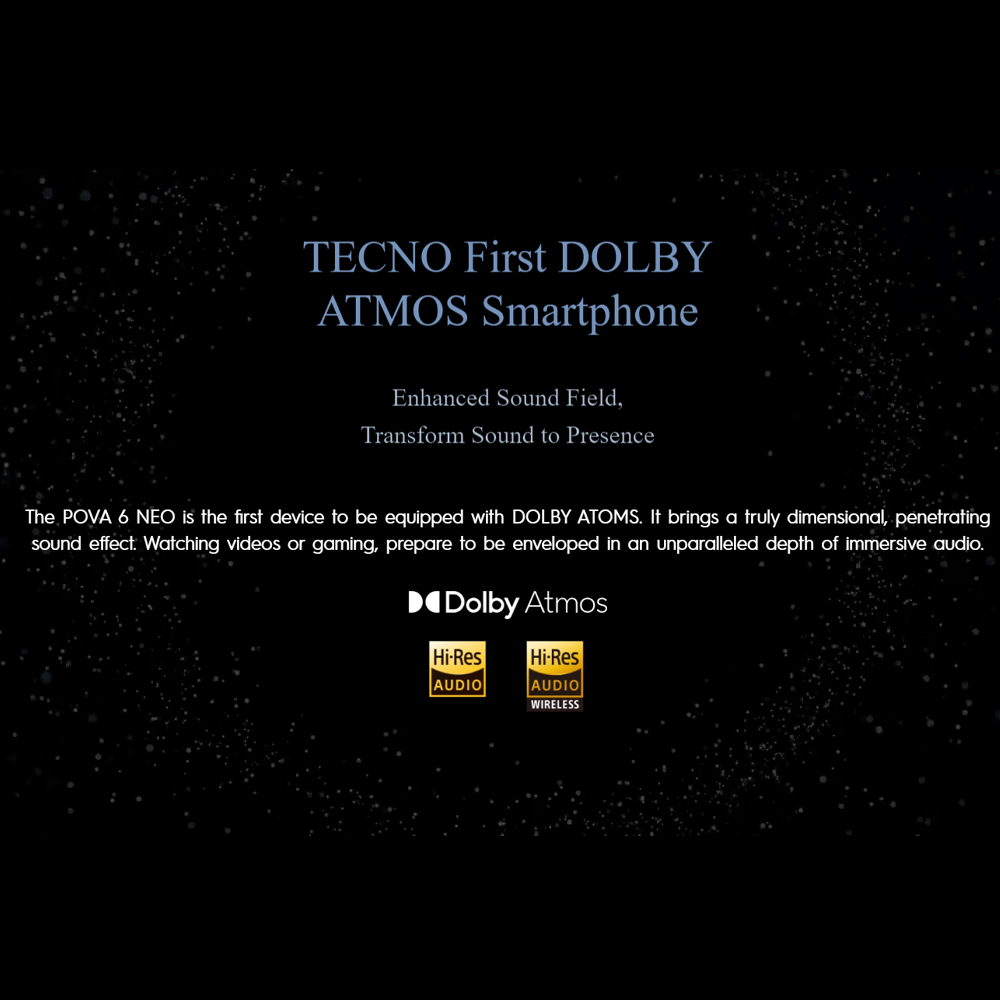 Tecno POVA 6 Neo 8GB+256GB | Mediatek Helio G99 Ultimate (6 nm) | Dual Sims | LTE