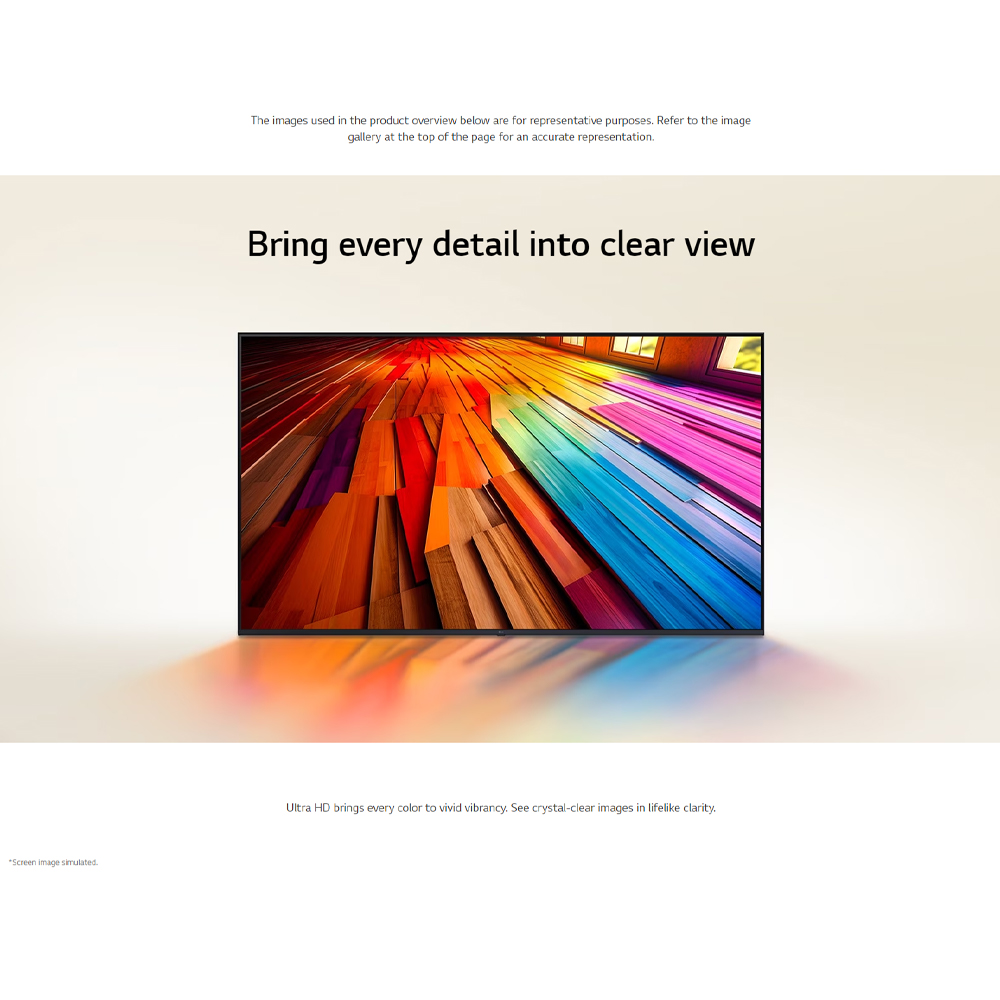 LG 86" HDR10 4K UHD Smart TV with AI ThinQ 86UT8050PSB | FILMMAKER MODE | Alpha 5 Al Processor 4K Gen 7