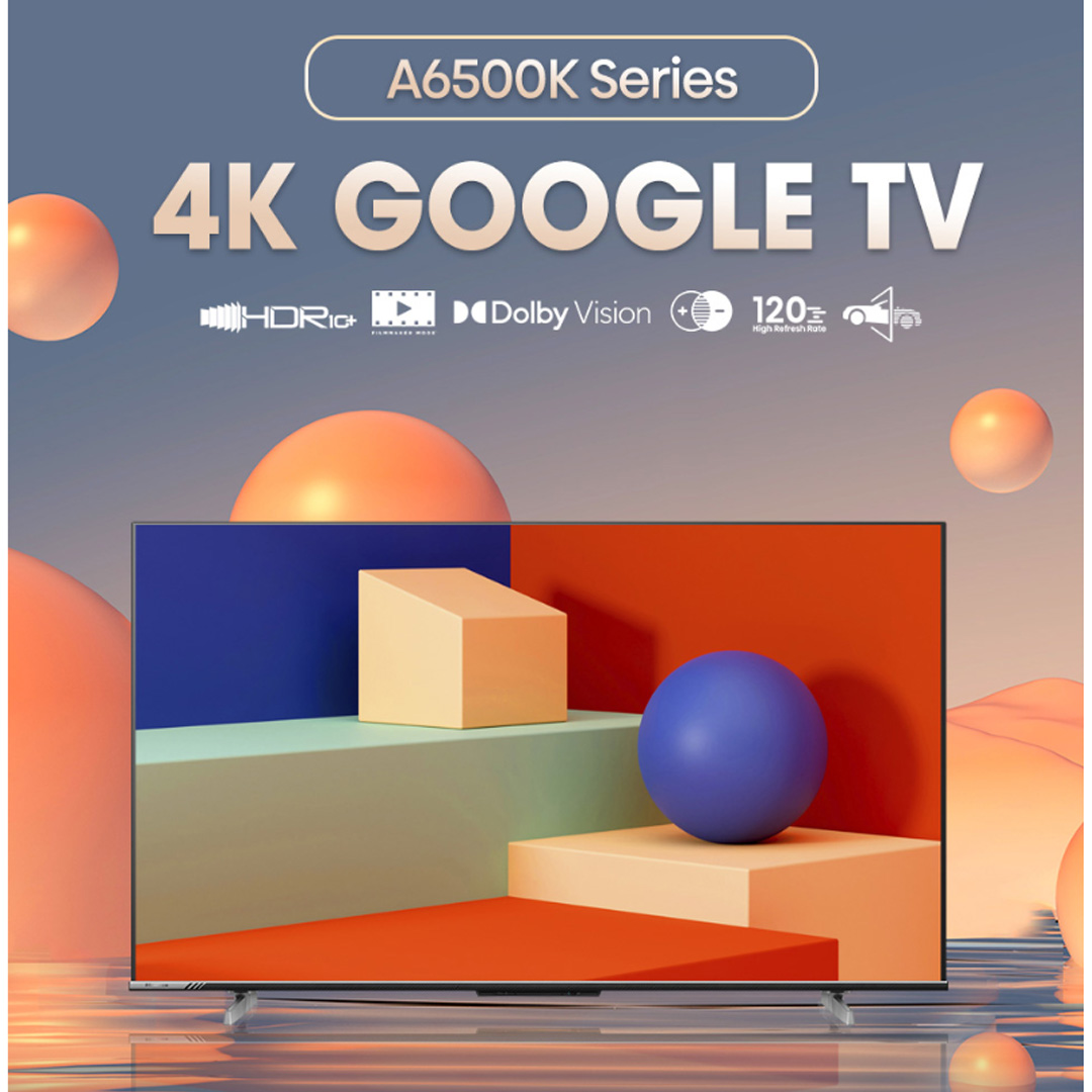 HISENSE 50" / 55" / 65" / 75" 4K UHD Google TV | 50A6500K / 55A6500K / 65A6500K / 75A6500K | Smooth Motion | Pixel Tunning | Voice Control | Google TV with 2 Year Warranty