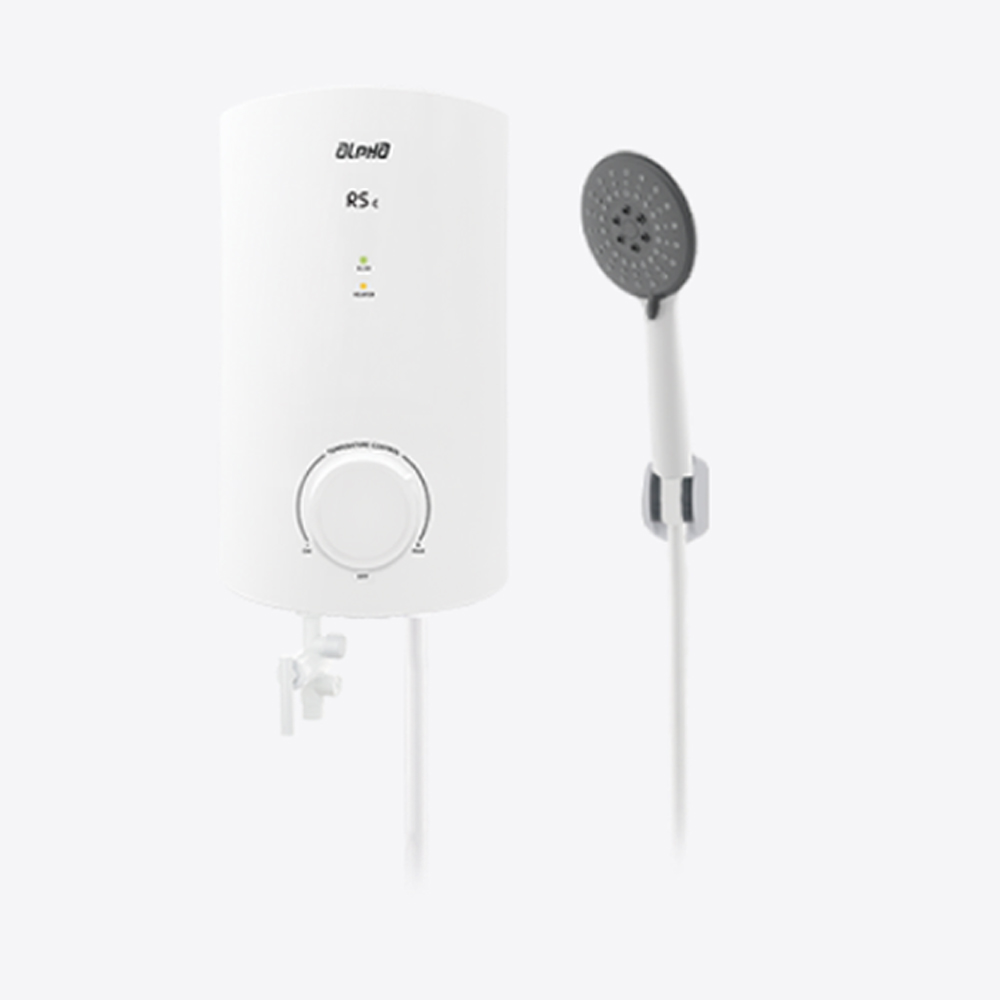 ALPHA 3800W Non-Pump Instant Water Heater RS-E (SHB) | Dual Safety Thermal Protection | Surge Protection | Flow Switch Sensor