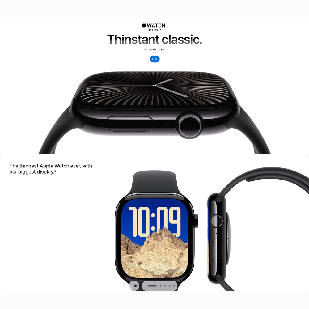 Apple Watch Series 10 Natural Titanium / Silver Aluminium GPS/ GPS + Cellular | LTPO3 OLED Always-On Retina display | Temperature sensing