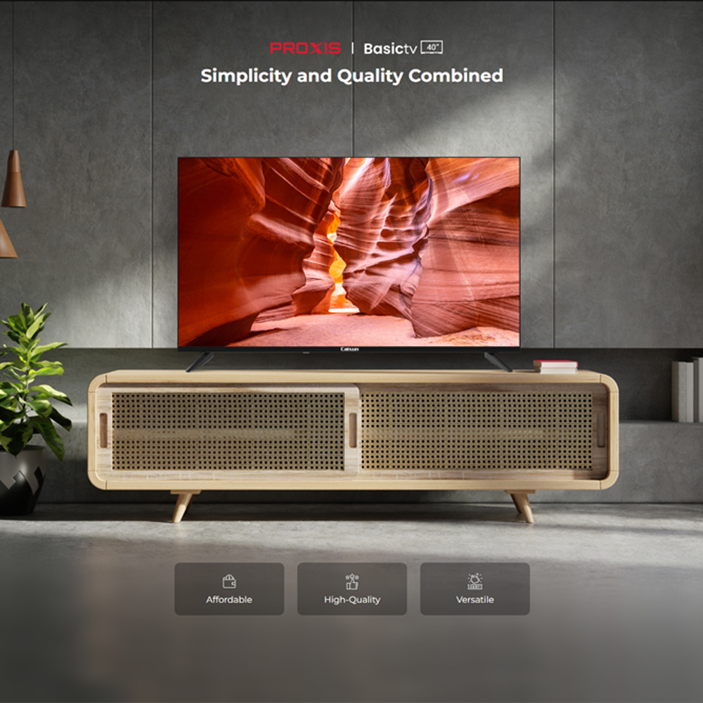 Caixun 40" 2K Basic TV (PROXIS) | Narrow Frame Design | Rich Interface, More Application
