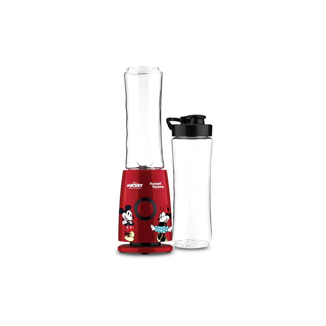 Russell Taylors 0.6L Disney Mickey And Friends Compact Personal Blender D4 | 600W Power | 4 Powerful Stainless Steel Blade | Nutrient Extraction | Blender with 2 Year Warranty