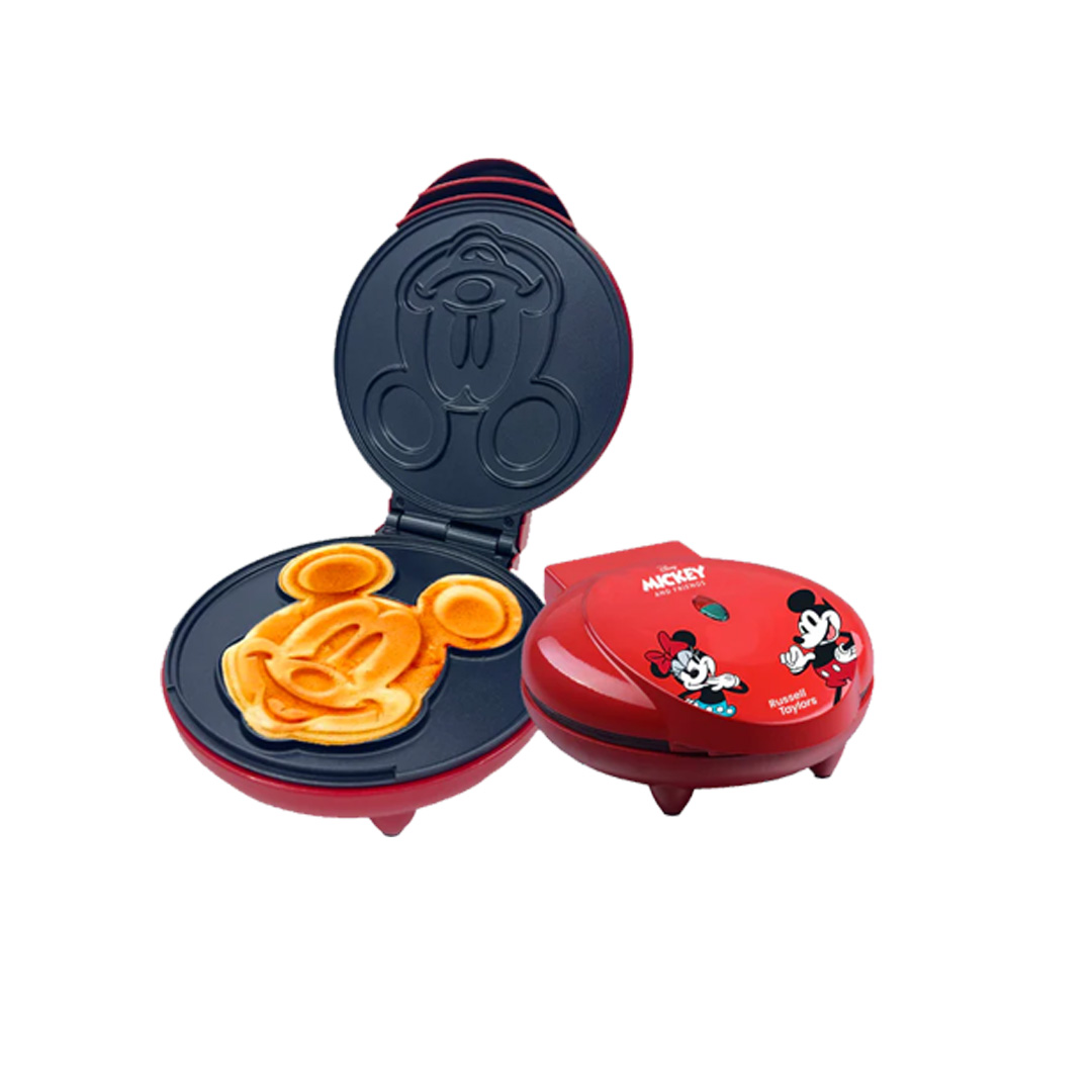 Russell Taylors Disney Mickey And Friends Waffle Maker D8 | 1200W Power | Non Stick Surface | Mickey Mouse Shaped Waffle | Waffle Maker with 2 Year Warranty