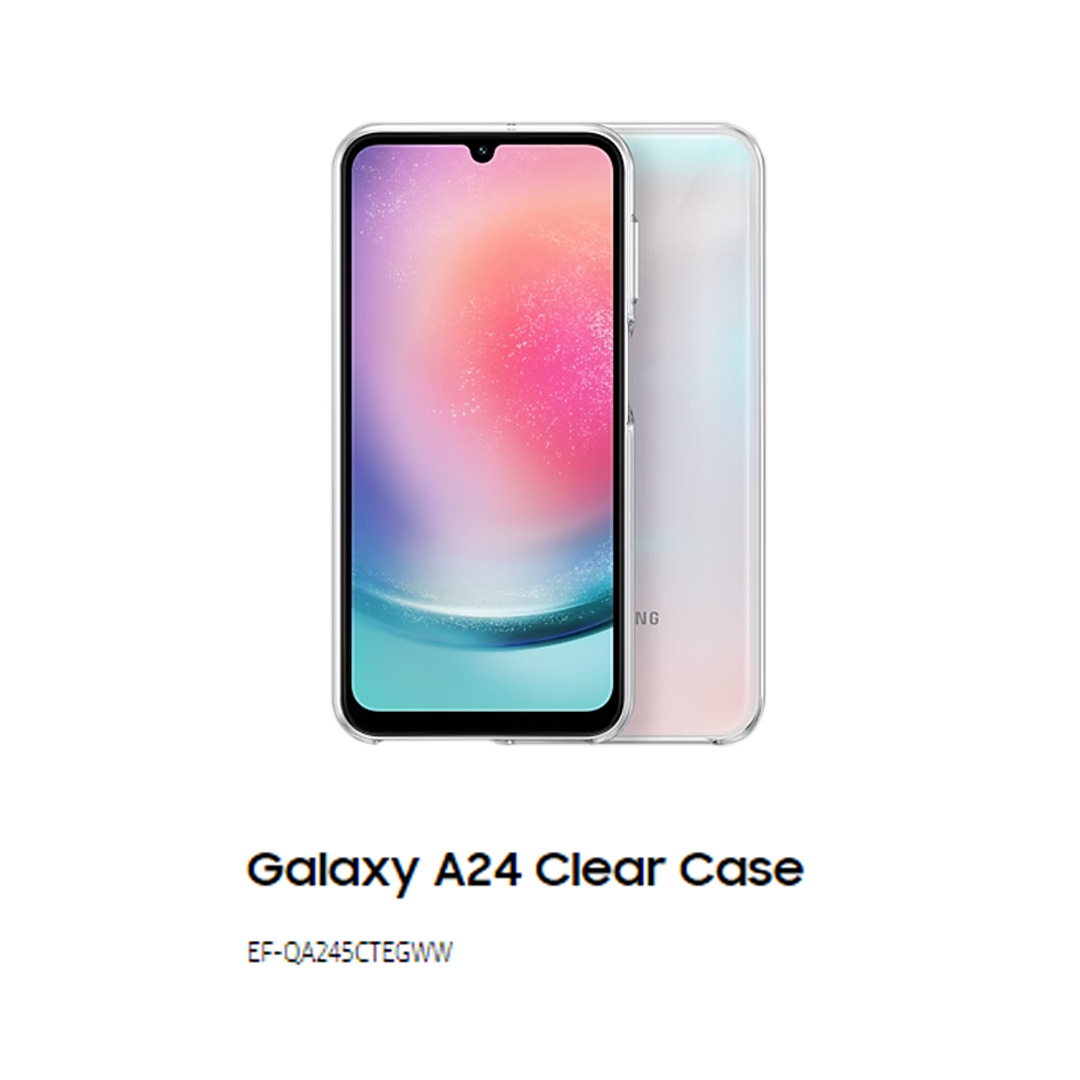 SAMSUNG Galaxy A24 Clear Case EF-QA245CTEGWW | Slim Layer | Glossy Layer | Supreme Transparency | Clarity | 24g | Transparent