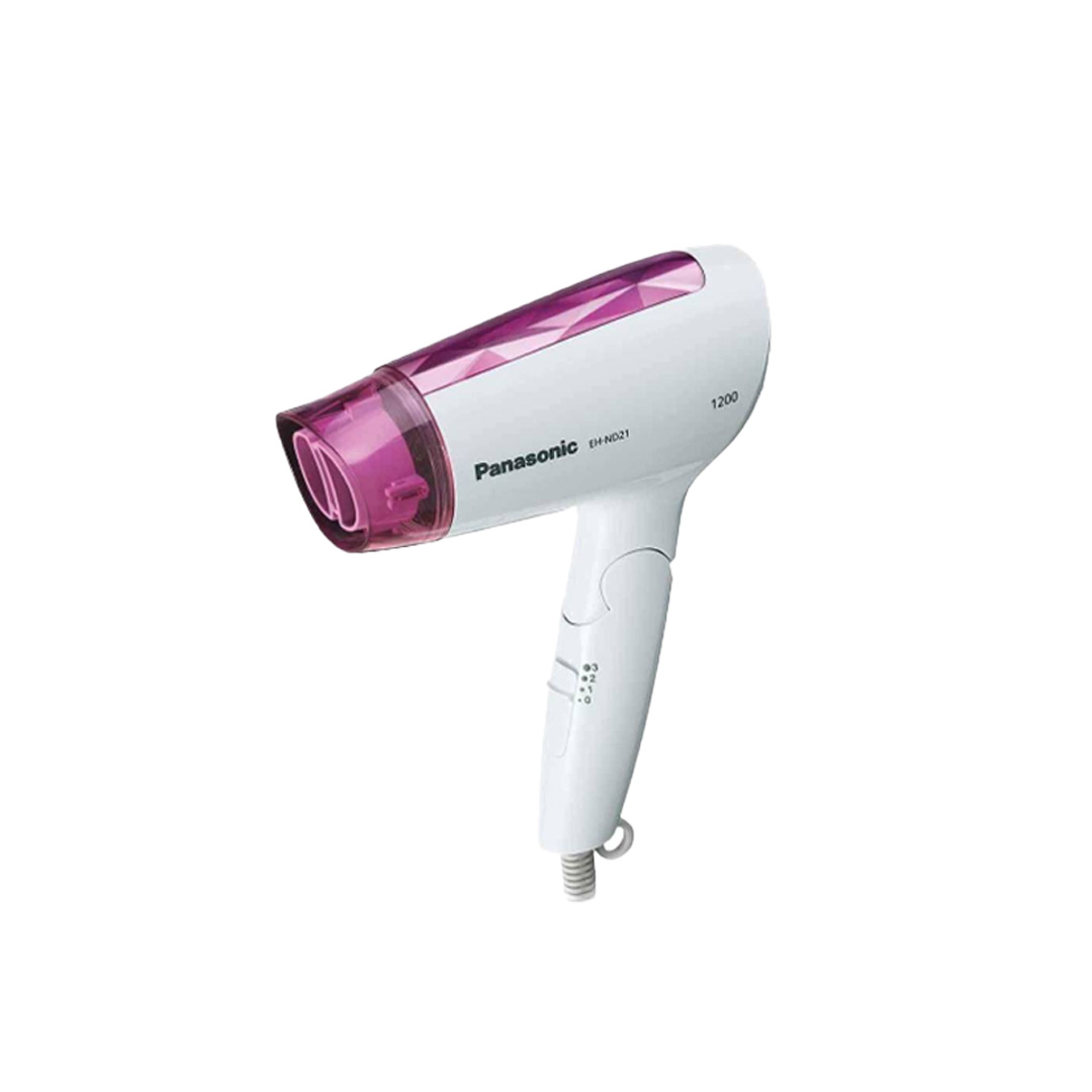 Panasonic 1200W Hair Dryer EH-ND21-P655 | 3 Speed Selections | Cool Air Selection | Automatic Overheating Protective Device | Hair Dryer with 1 Year Warranty
