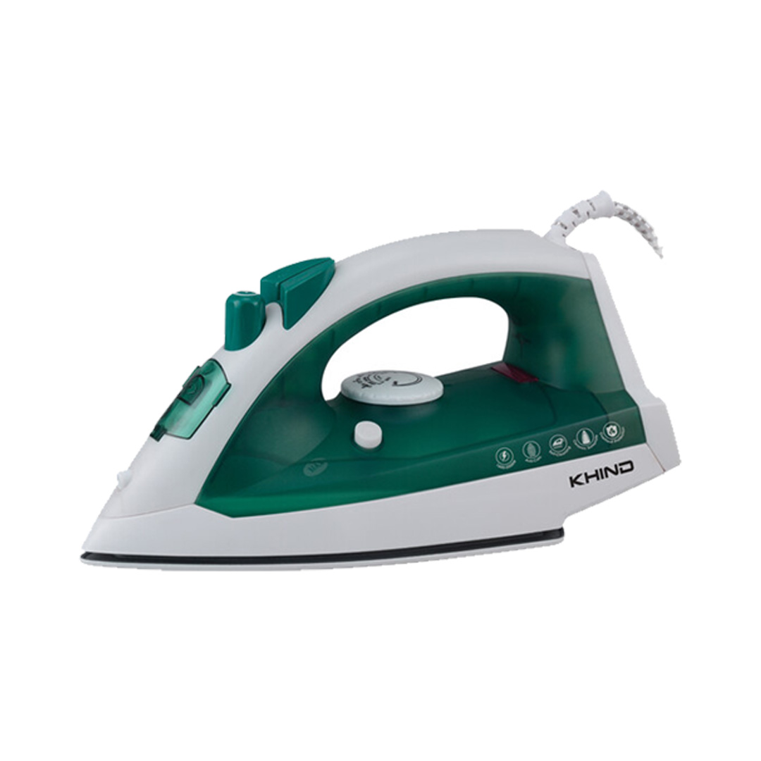 KHIND 2000W Steam Iron EI602 | Self-Cleaning | Overheat Protection | Temperature Control | Ceramic Soleplate | Anti-Calc | Steam Iron with 1 Year Warranty