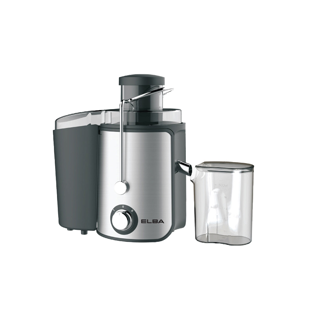 ELBA 0.5L Juice Extractor EJE-M0544(SS) | 400W Power Consumption | 2-Speed Switch Control | Extra Wide Feeder | Juice Extractor with 1 Year Warranty