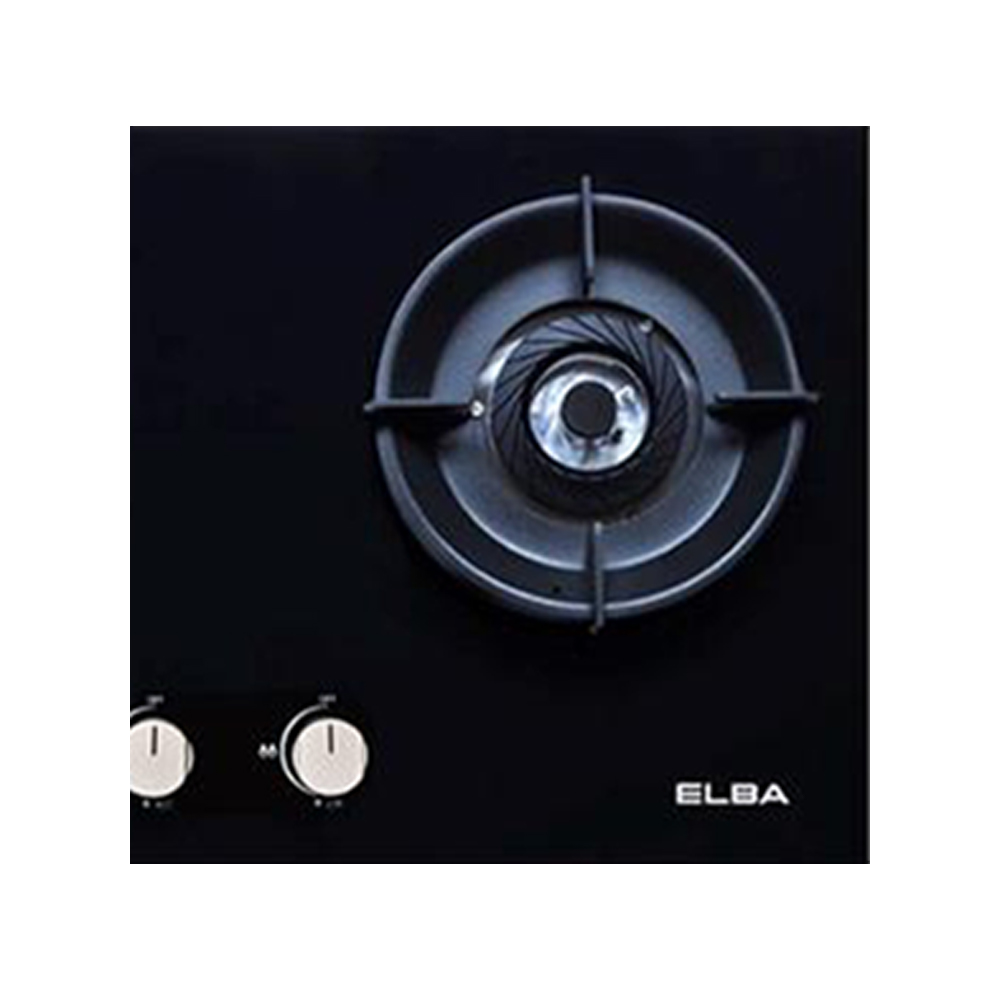 ELBA 2 Burners Glass Stove EGH-N8822G(BK) | High Quality Tempered Glass | Battery Auto Ignition System