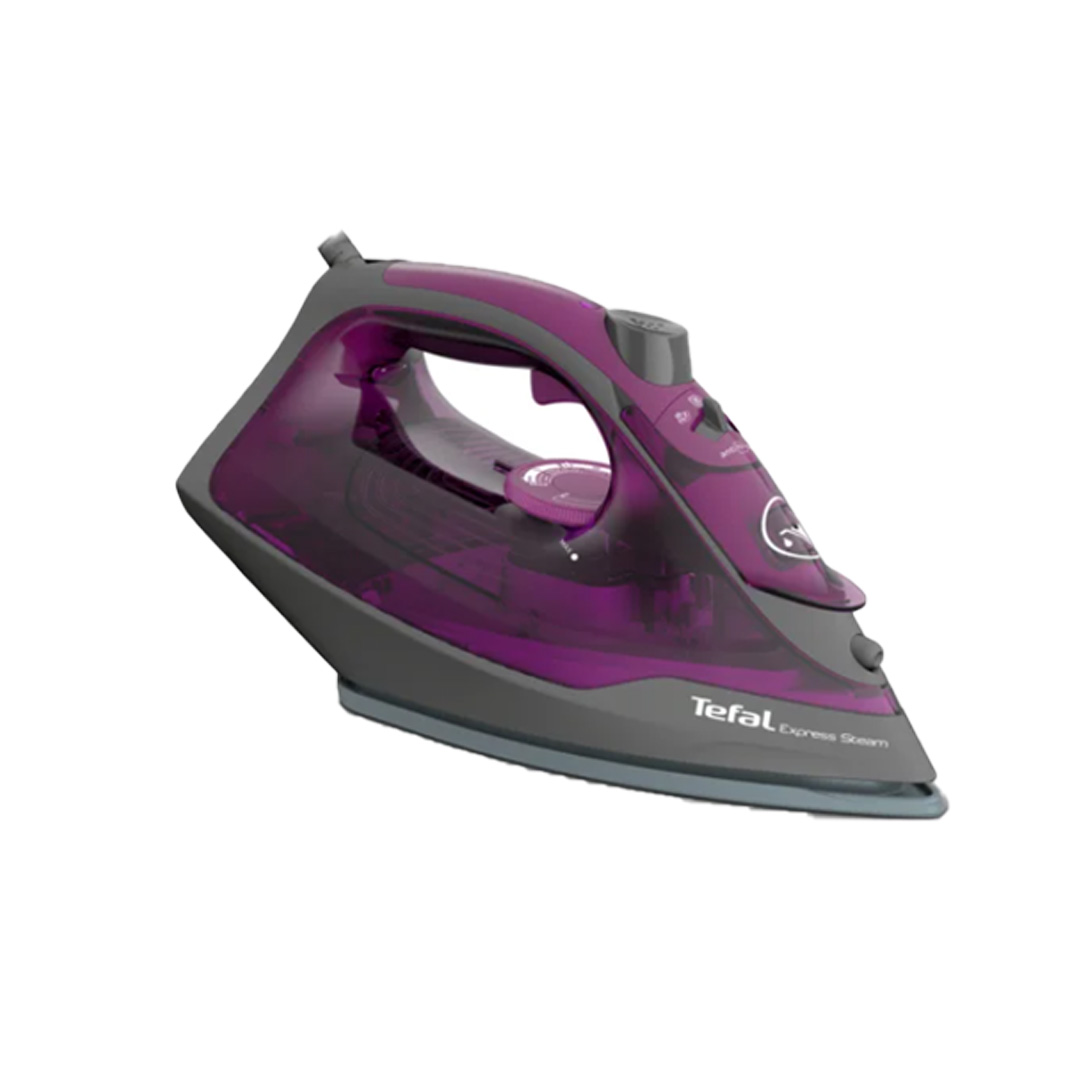 Tefal 2600W Express Steam Steam Iron FV2843 | 210W Steam Boost | 270L Water Tank Capacity | Vertical Steam | Anti-Drip | Steam Iron with 2 Year Warranty