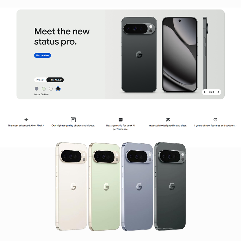 Google Pixel 10 Pro XL | Google Tensor G5 (3 nm) | Fast Charging 45W | Battery 5200mAH | 6.8-inch LTPO OLED Display | 100x Pro Res Zoom