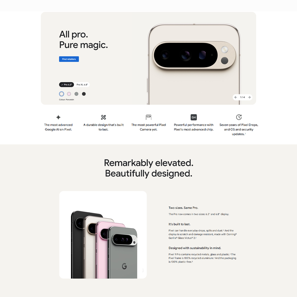 Google Pixel 9 Pro | Pro-level Photos and Video | The power behind Pro | The most advanced Google AI on Pixel
