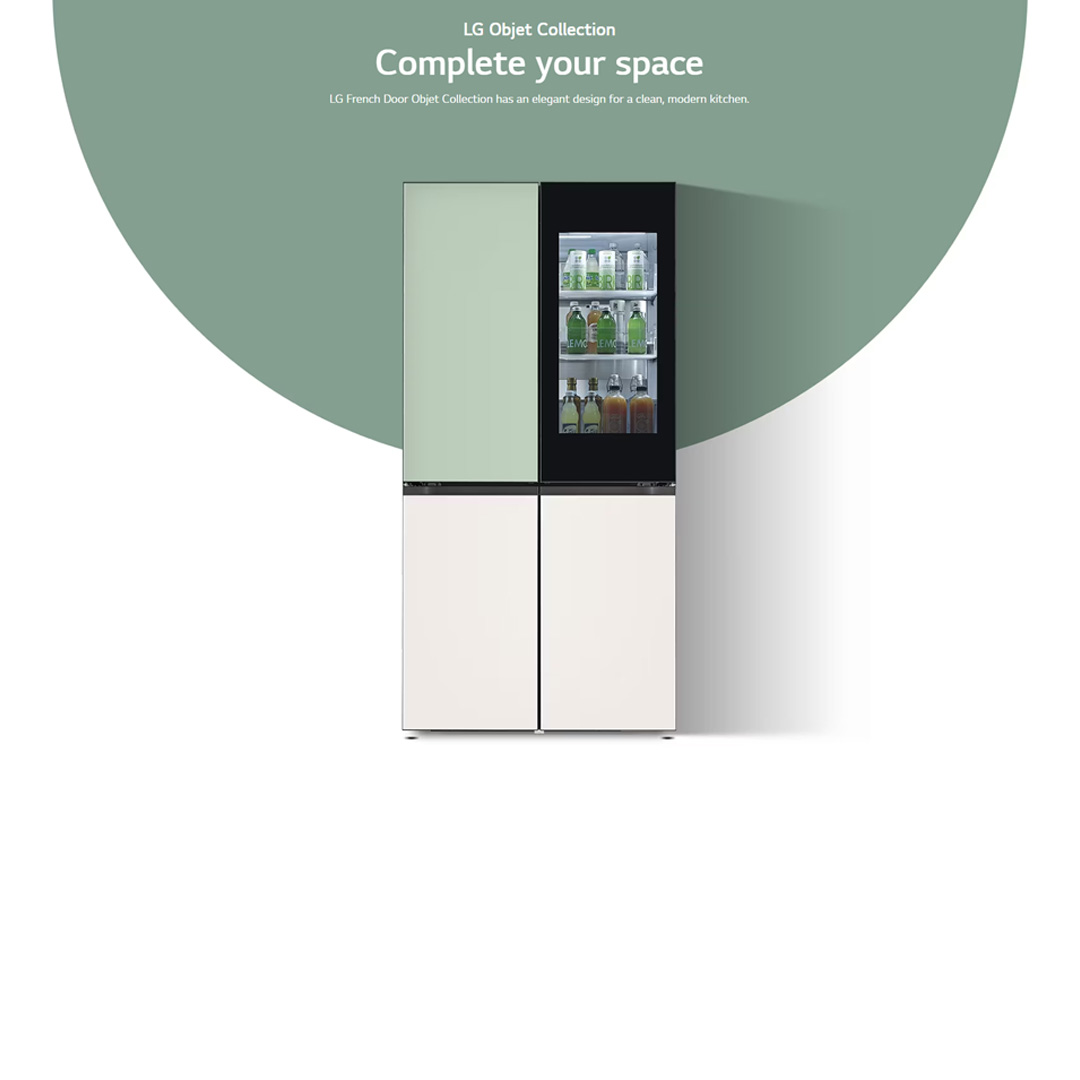 LG 617L Multi Doors with InstaView & Door-in-Door Smart Inverter Refrigerator GR-A24FQSMB | LINEAR Cooling | DoorCooling | Extra Space | Refrigerator with 1 Year Warranty