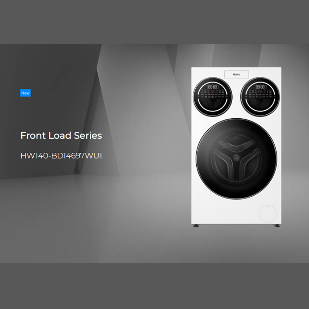 HAIER 12KG Multiwash 3-Drum DD Inverter Front Load Washing Machine HW140-BD14697WU1 |Direct Drive Inverter| Wifi Compatible
