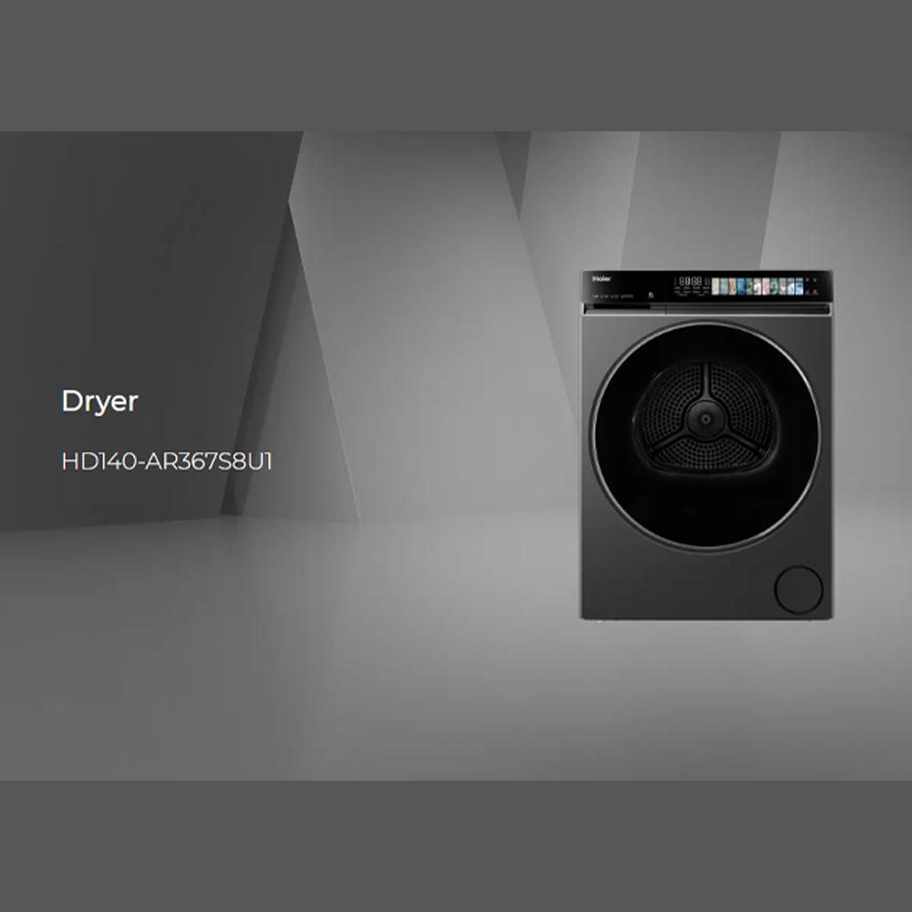 HAIER 14KG Color AI Heat Pump Dryer HD140-AR367S8U1 | Ultra Reverse Tumble | Ultra Sense Function | WIFI Control