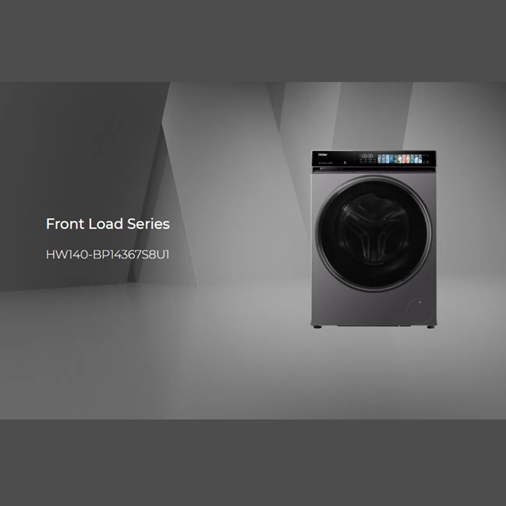 HAIER 14KG Color AI Inverter Front Load Washing Machine HW140-BP14367S8U1 | Wifi Control | Smart Wash |  5 Star Energy Saving Rating