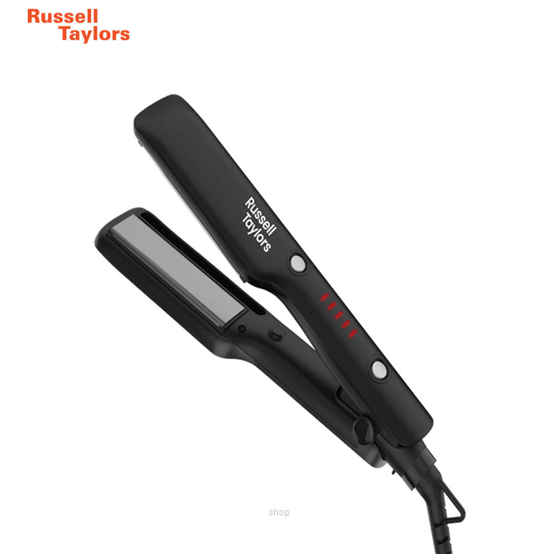 Russell Taylors 34W Ceramic Coating Hair Straightener with Steam Infusion HS2 | 20ml Water Tank | Cutting Edge Features | Hair Straightener with 2 Year Warranty