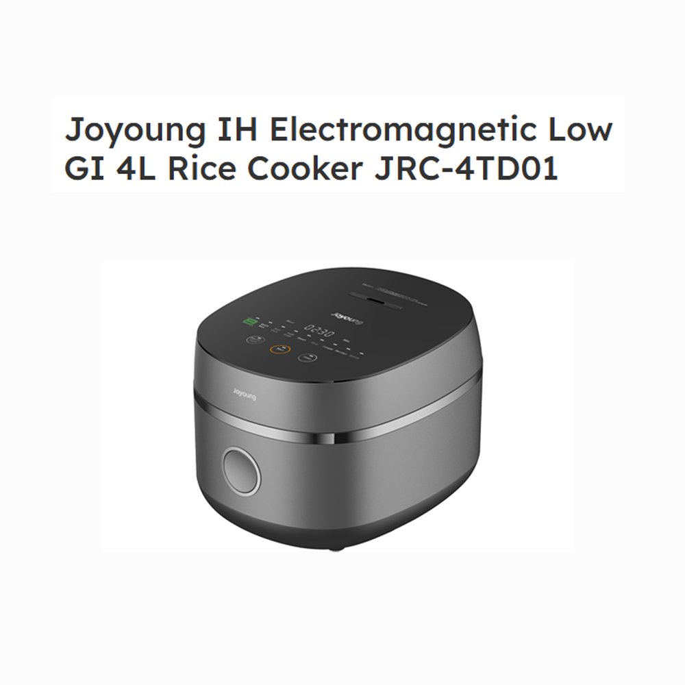 Joyoung 4L IH Electromagnetic Low GI Rice Cooker JRC-4TD01 | 11 Preset Menus | 12hrs Smart Schedule
