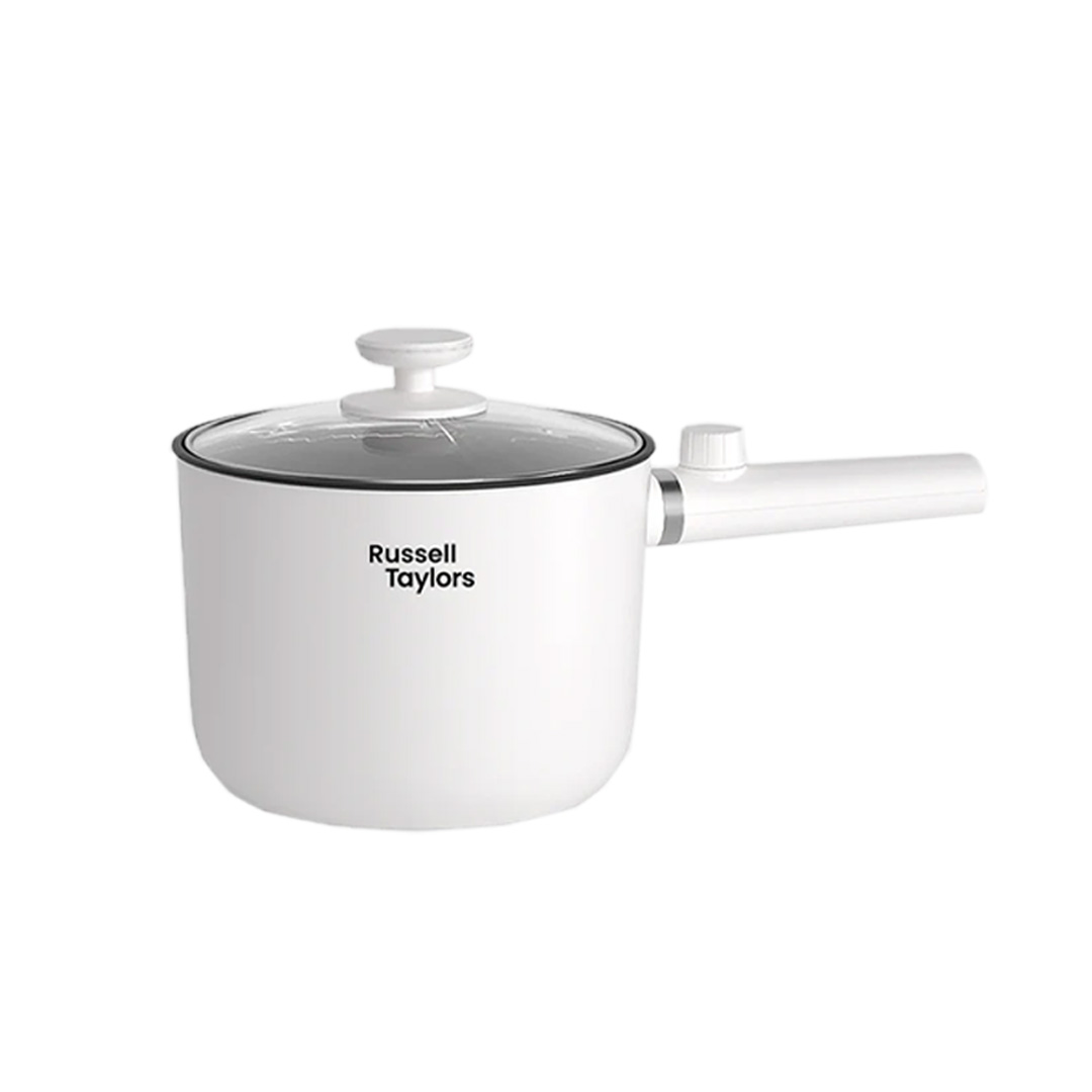 Russell Taylors 1.5L Multi Cooker With Steamer MC15 | 600W Power | 2 Level Temperature Control | Transparent Lid | Cooker with 2 Year Warranty