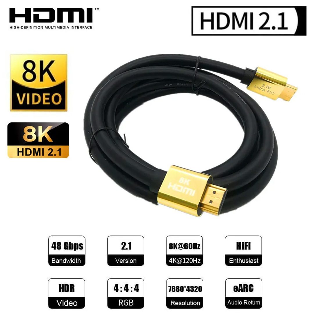 Master D 1.5m/3m Premium HDMI Cable 2.1V Support 8K | MD-8K15HDMI / MD-8K30HDMI | 2.1 Version | Hi-Fi Enthusiast