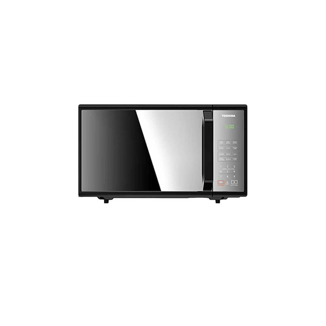 TOSHIBA 25L Microwave Oven Digital Panel MM-EM25PF(BM) | 6 Easy Auto Menu | One Touch Express Cooking | 11 Power Levels | Microwave Oven with 1 Year Warranty