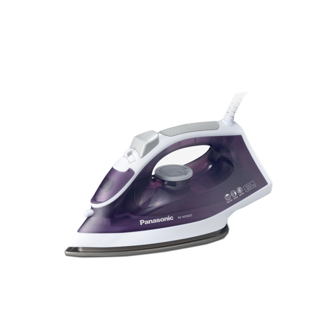 Panasonic 1800W M-Series Steam Iron NI-M300TVSK | Vertical Shot | Continuous Steam 0-20g/min | Anti-Calc System | Spray | Steam Iron with 1 Year Warranty