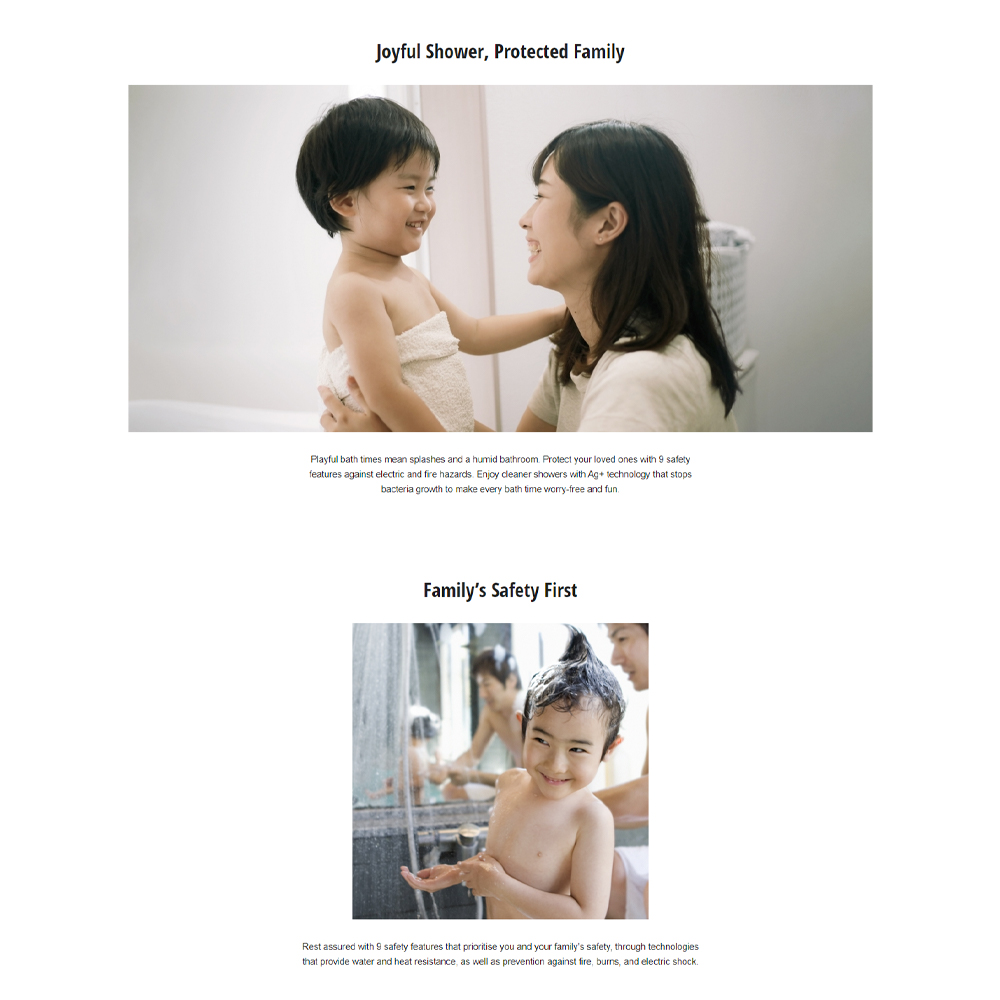 Panasonic 3600W Jet Pump V Series Home Shower (Water Heater) DH-3VP1MW | 9 Safety Features | Water Flow Sensor