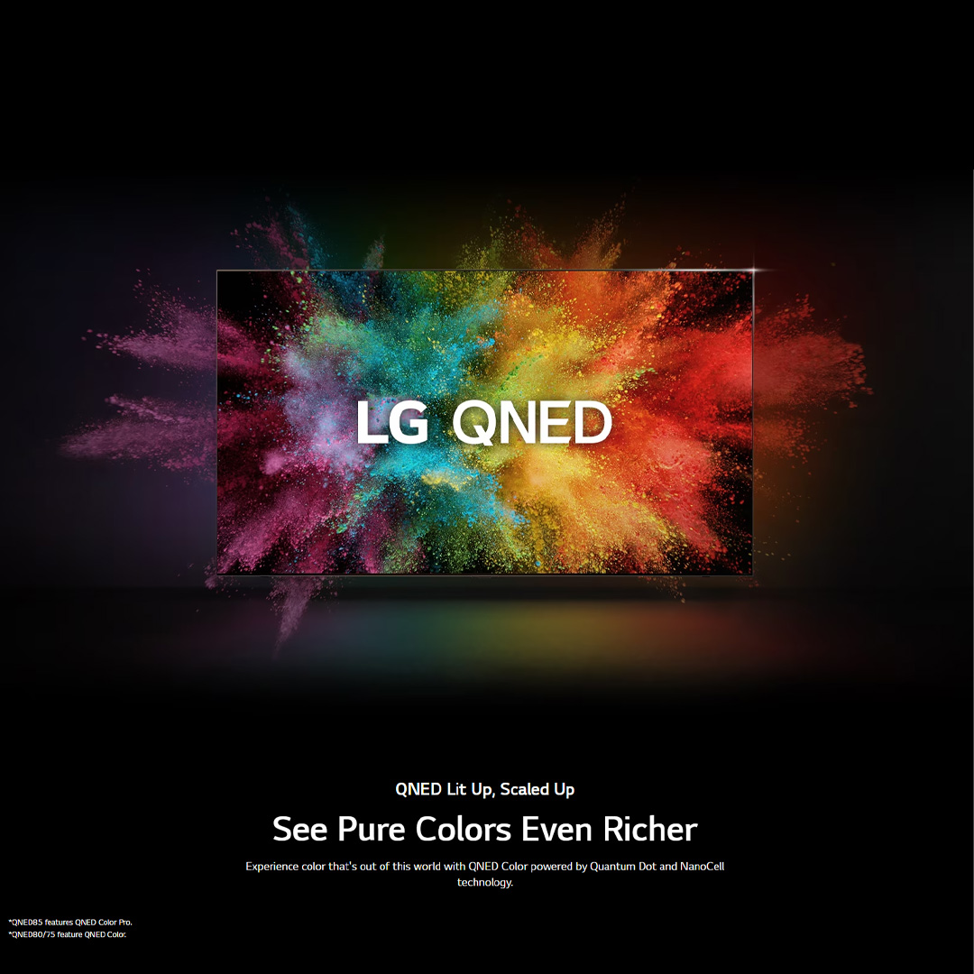 LG 4K 55"/65"/75" Smart QNED TV with Quantum Dot NanoCell QNED75 | 55QNED75SRA/65QNED75SRA / 75QNED75SRA | ThinQ AI | Smart TV with 2 Year Warranty