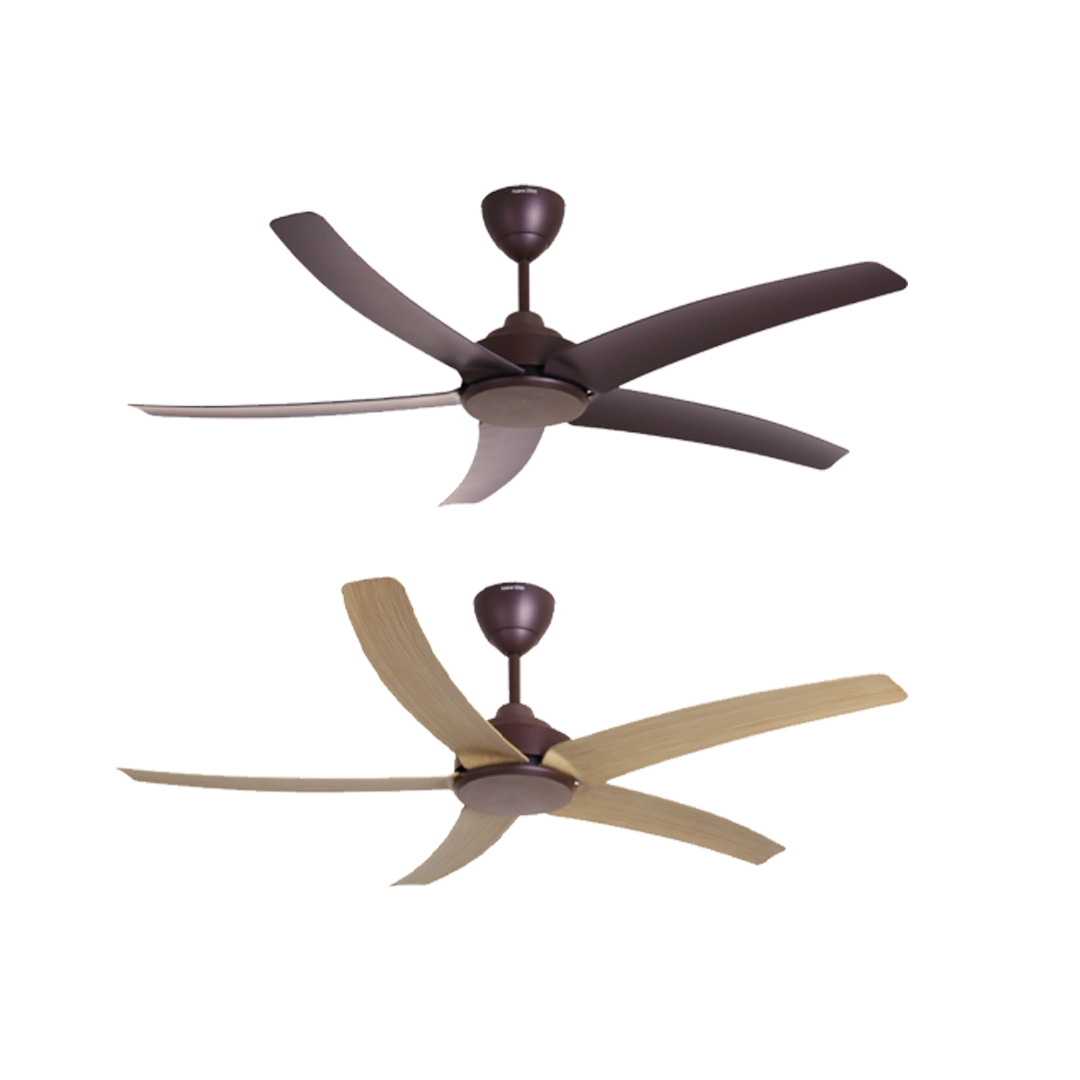 Rubine 53" 5 Blades DC Motor Ceiling Fan | RCF-BREEZA53-5B-MO / RCF-BREEZA53-5B-MT | 8F+8R Speed RF Remote Control | Turbo Speed | Ceiling Fan with 1 Year Warranty