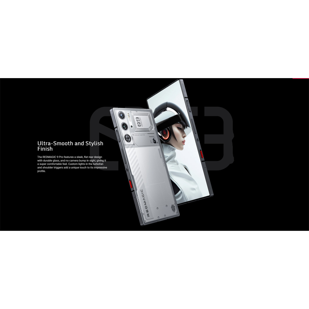 REDMAGIC 9 Pro | 12GB+256GB / 16GB+512GB | 6.8" AMOLED Display | 56 Hours of Power | Qualcomm® Snapdragon™ 8 Gen 3 | Smartphone with 1 Year Warranty