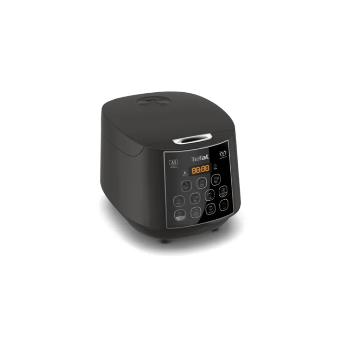 Tefal 1.8L Easy Rice Fuzzy Plus Logic Rice Cooker RK736B | 750W Power | Reheat | Control Panel | Display Timer | Rice Cooker with 2 Year Warranty