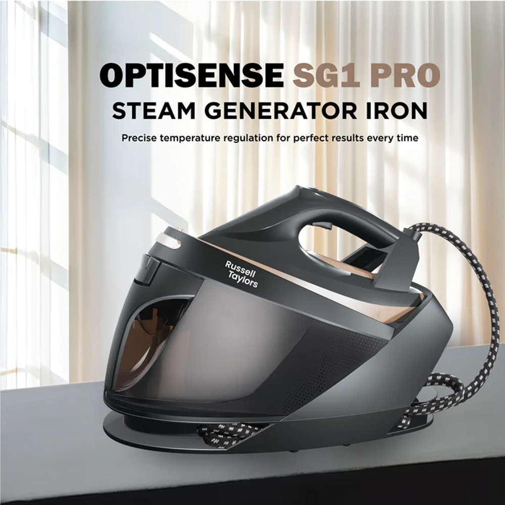 Russell Taylors 3000W Optisense Steam Generator Steam Iron SG1 PRO | Optisense Temperature Control | Secure Lock System