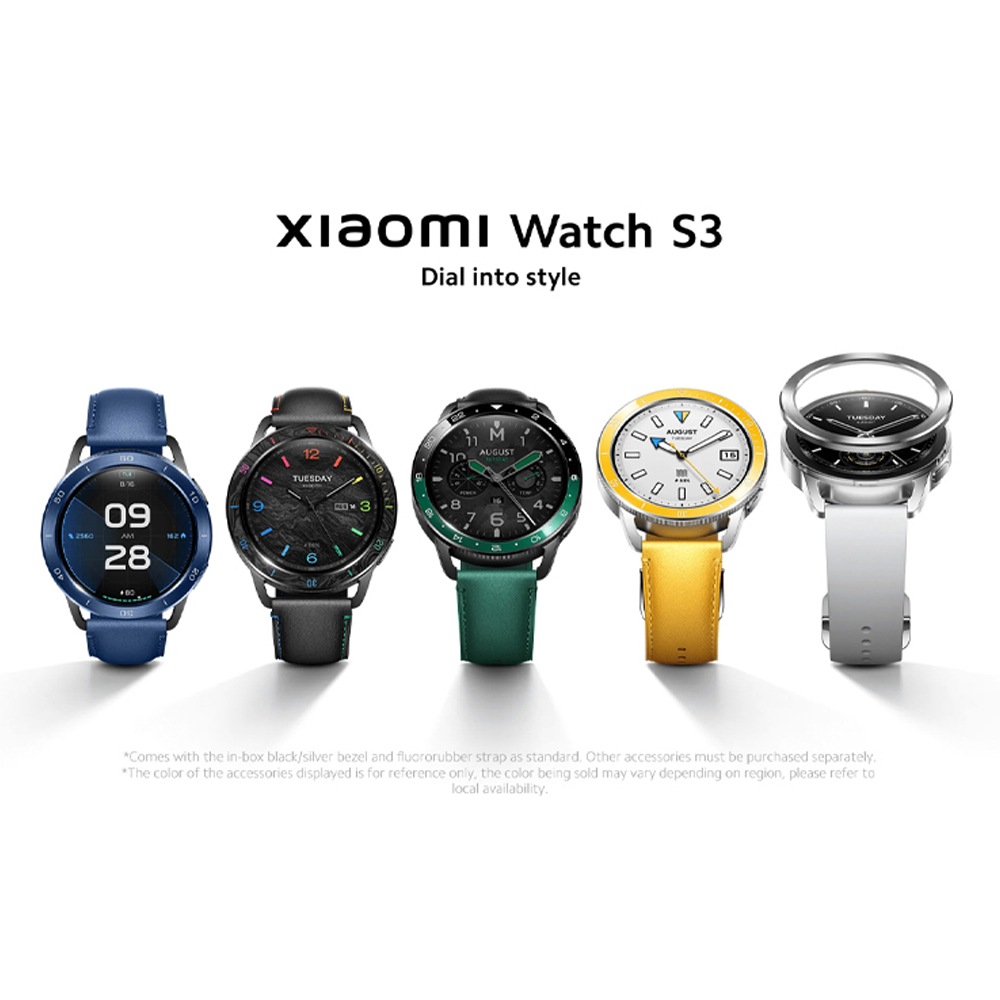 Xiaomi Watch S3 | Interchangeable  Bezel Design | Upgraded All-Round Health Monitoring | 1.43" Large AMOLED Display | 1  Year General Warranty