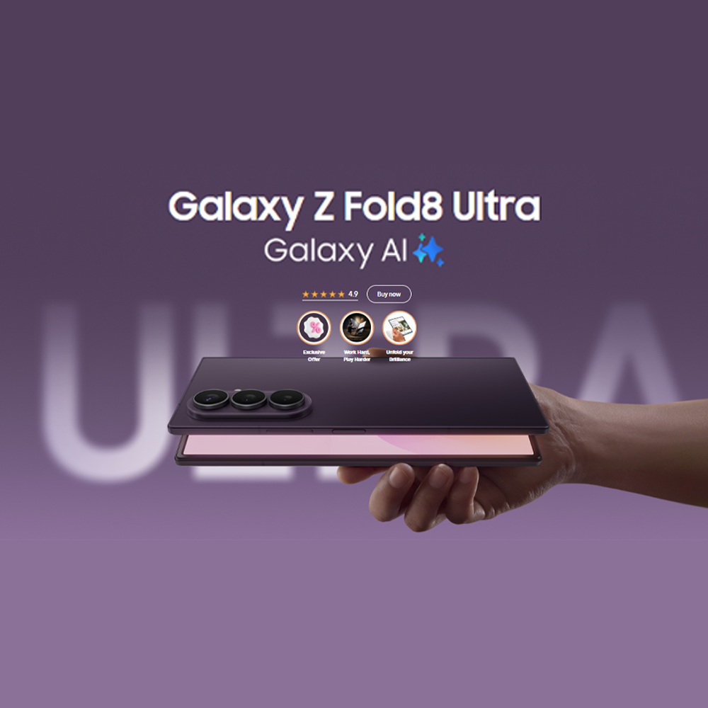 SAMSUNG Galaxy Z Fold8 Ultra 12GB+256GB / 12GB+512GB / 16GB+1TB | Snapdragon® 8 Elite Gen 5 | 5000 mAh | Galaxy AI |2504 x 2256 QXGA+ Dynamic AMOLED 2X