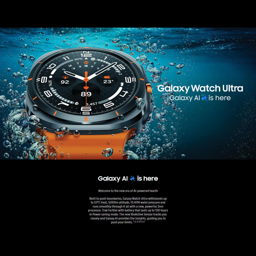 SAMSUNG Galaxy Watch Ultra (LTE) 47mm | 10 ATM water resistance | Immediate Safety Siren | Dual-Frequency GPS