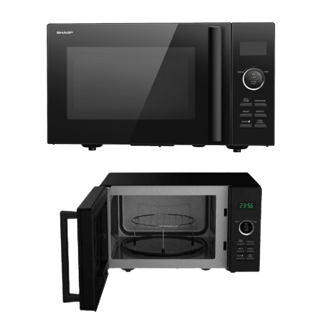 SHARP 25L Jog Dial Digital Control Microwave Oven R7521GK | J-Tech Inverter | Grill Cooking | Touch Control Panel | Auto Menus | 2 Defrost Menus | Child Lock | Energy Save Mode | Kitchen Timer | Clock | LED Display | Microwave Oven with 1 Year Warranty