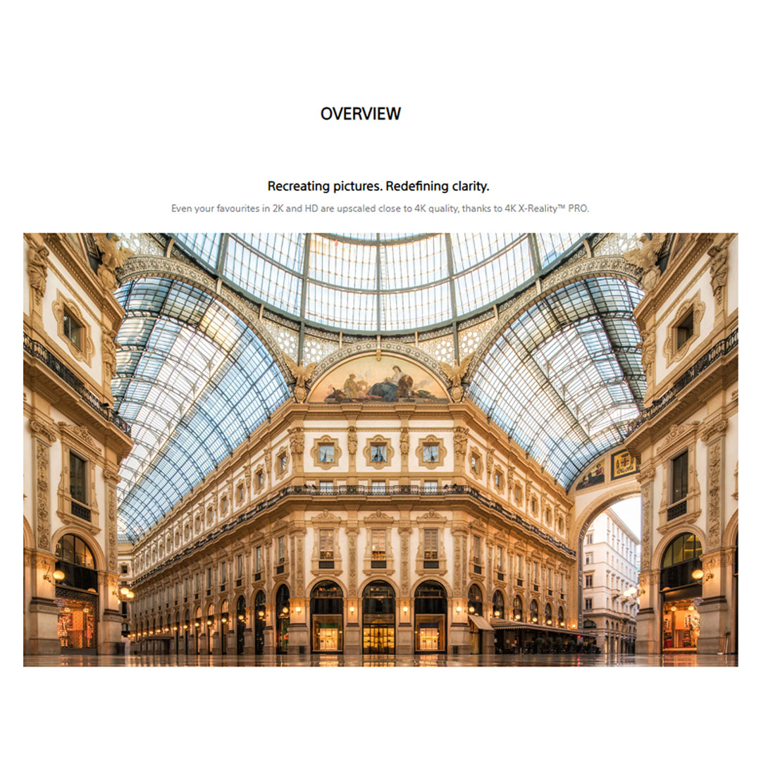 SONY 75" 4K UHD High Dynamic Range (HDR) Smart TV (Google TV) KD-75X77L | 4K X-Reality™ PRO | Chromecast built-in | Motionflow™ XR 200 | Smart TV with 2 Years Warranty