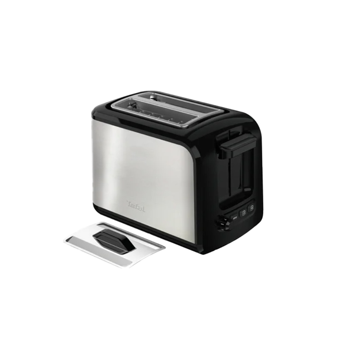 Tefal 2 Slices Express Toaster TT410D | 7 Browning Levels | Removable Crumb Tray | Indicator Light | Defrost | Reheat | Toaster with 2 Year Warranty