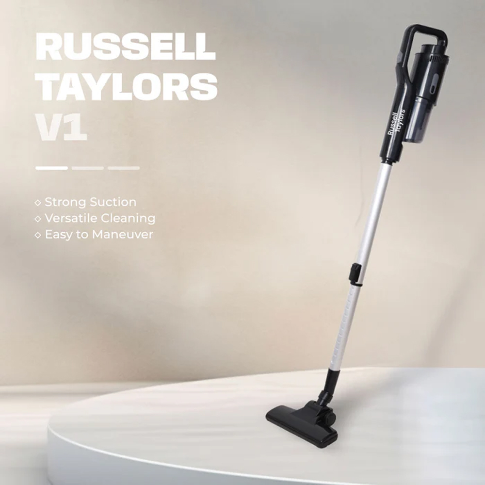 Russell Taylors 600W Interchangeable Vacuum Cleaner V1 | Power: 600W | Suction: 19,000Pa |  Dust Tank Capacity: 300ml | 2  Year General Warranty