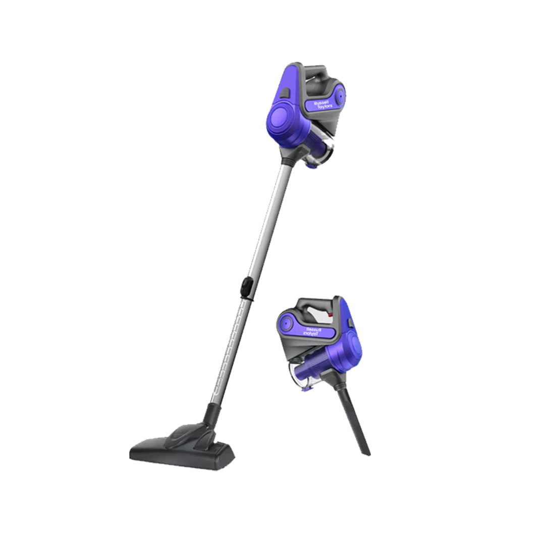Russell Taylors 130W Cordless Vacuum Cleaner VC-22 | Powerful DC Motor | 2 Power Modes | Quick Release Dust Canister | Vacuum with 2 Year Warranty