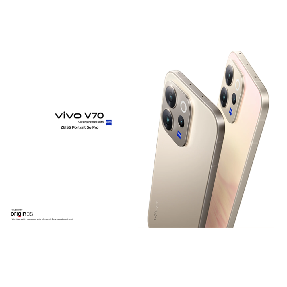 vivo V70 5G 8GB+256GB/ 12GB+256GB/ 12GB+512GB | 6.59 inches | 50MP Rear Camera | Qualcomm SM7750-AB Snapdragon 7 Gen 4 (4 nm) | Li-Po 6500 mAh