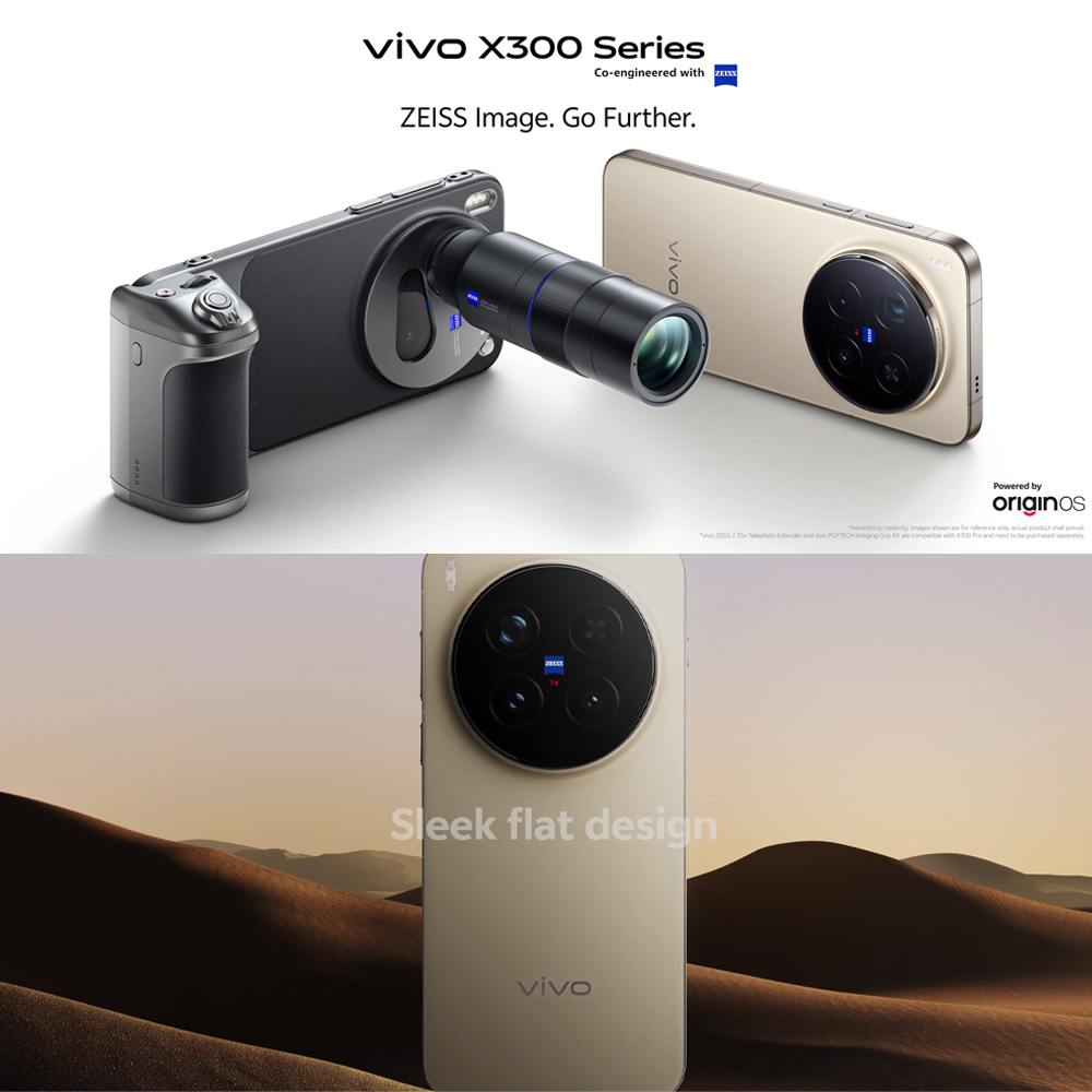 vivo X300 Pro 5G | 200MP ZEISS APO Telephoto Camera | 6510mAh BlueVolt Battery | Dimensity 9500 | 90W FlashCharge | IP68&69 Dust & Water Resistance